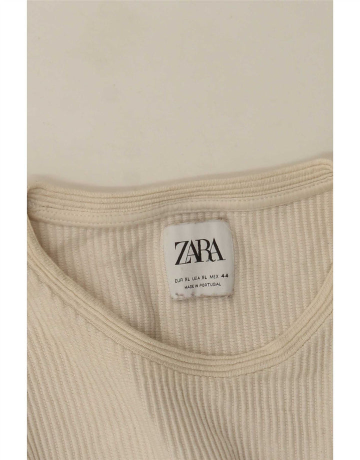 Zara muška majica s dugim rukavima XL Off White