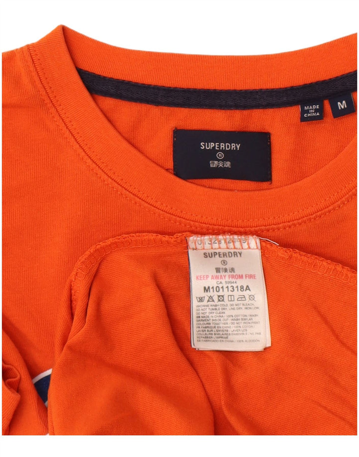 Superdry muška majica kratkih rukava srednje veličine, narančasta, pamuk