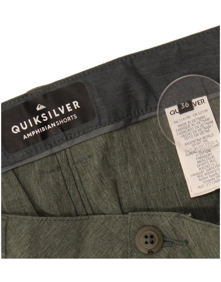 QUIKSILVER Muške chino kratke hlače W36 veliki kaki poliester