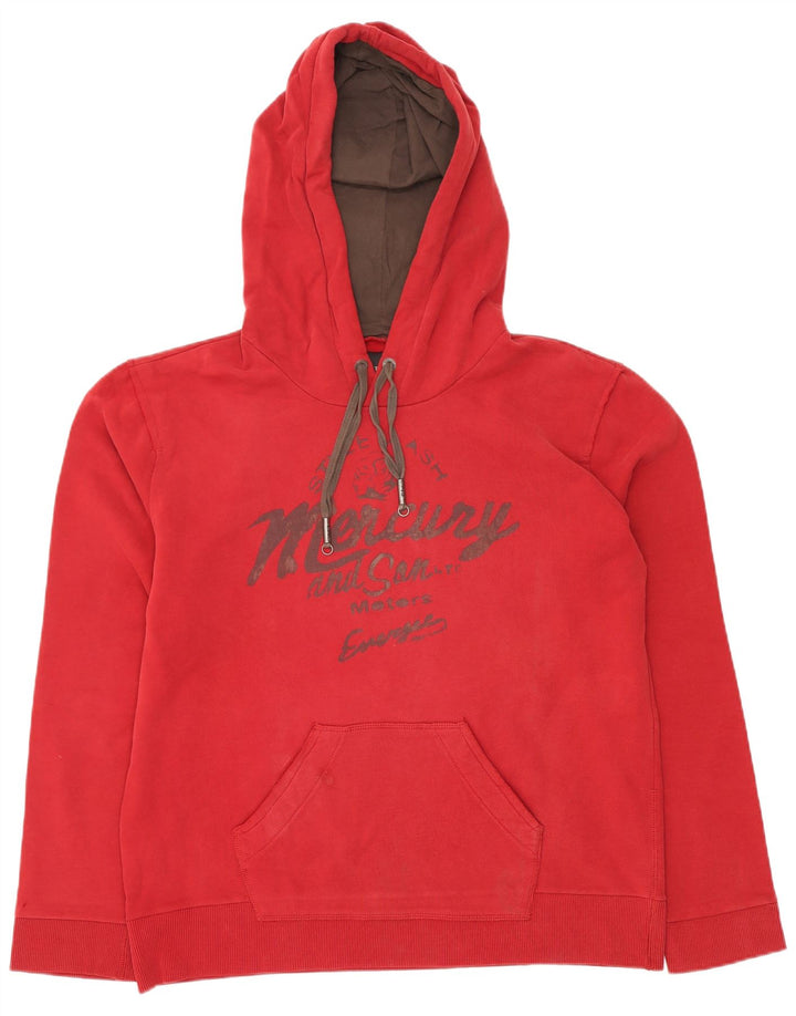 ENERGIE muška majica s kapuljačom XL, crveni pamuk