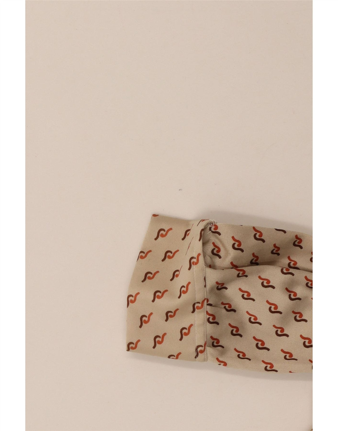 VINTAGE ženska majica majica UK 16 velika bež geometrijska