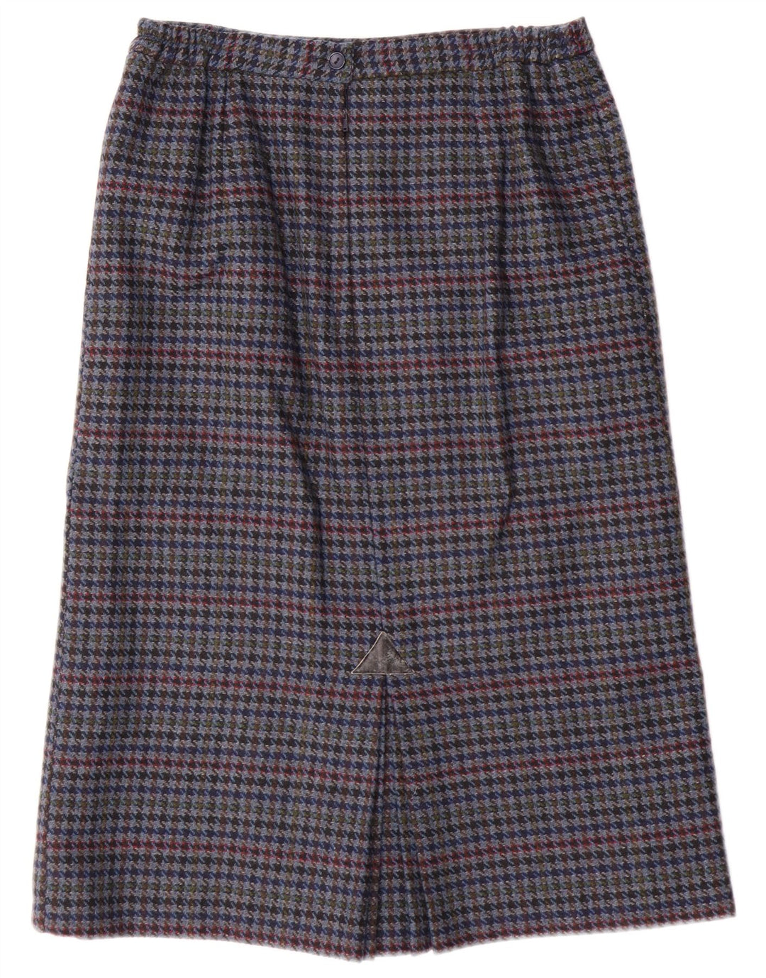 Vintage ženska pencil suknja UK 14 srednje veličine W28 plava hrskava zuba