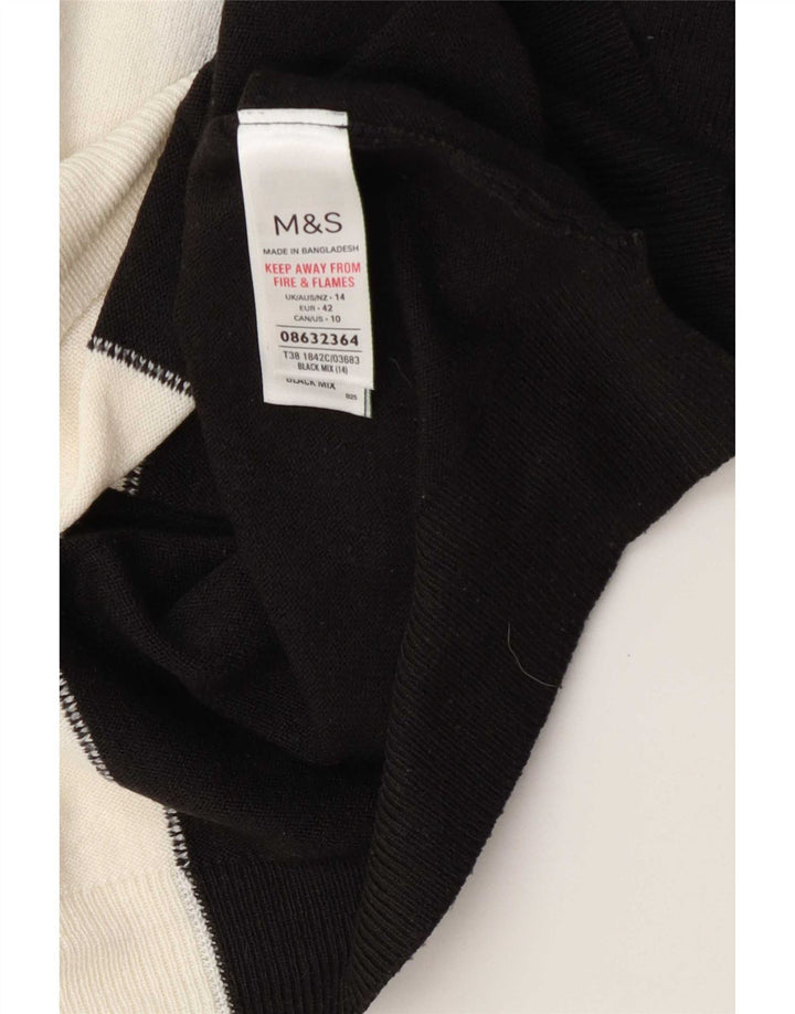 Marks & Spencer ženski džemper s okruglim izrezom UK 14 Veliki višebojni