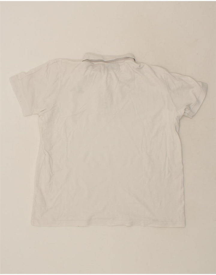 KAPPA Mens Polo Shirt XL White Cotton Vintage Kappa and Second-Hand Kappa from Messina Hembry 