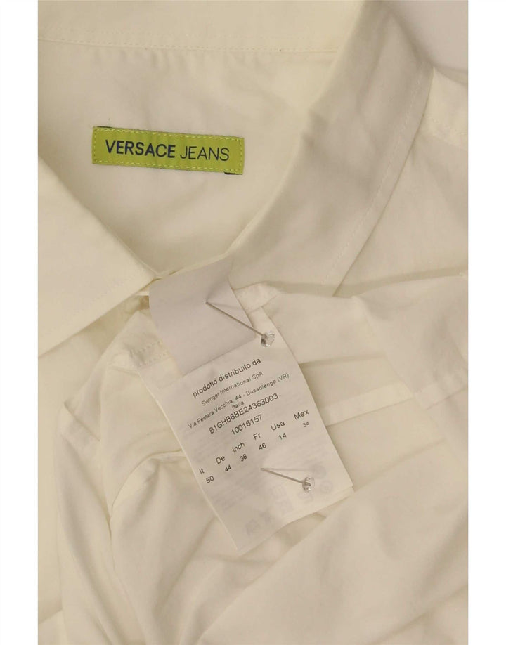 Versace muška košulja IT 50 srednji bijeli pamuk