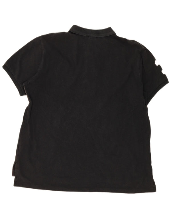 Polo Ralph Lauren muška majica prilagođenog kroja 2XL, crni pamuk