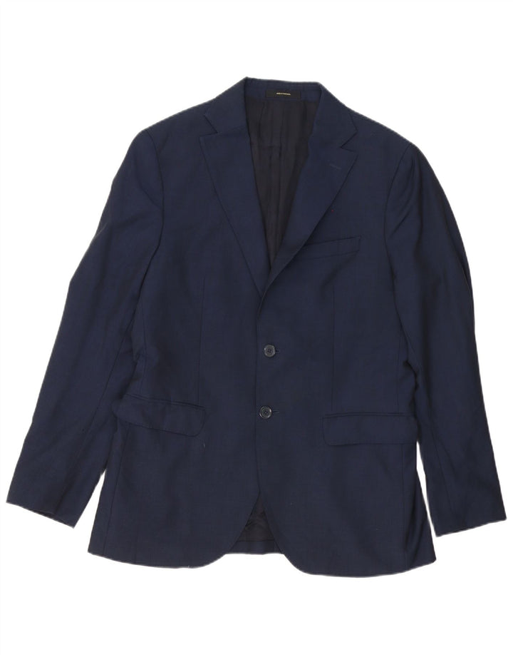 Massimo Dutti muška jakna s 2 gumba IT 48 Srednja tamnoplava vuna