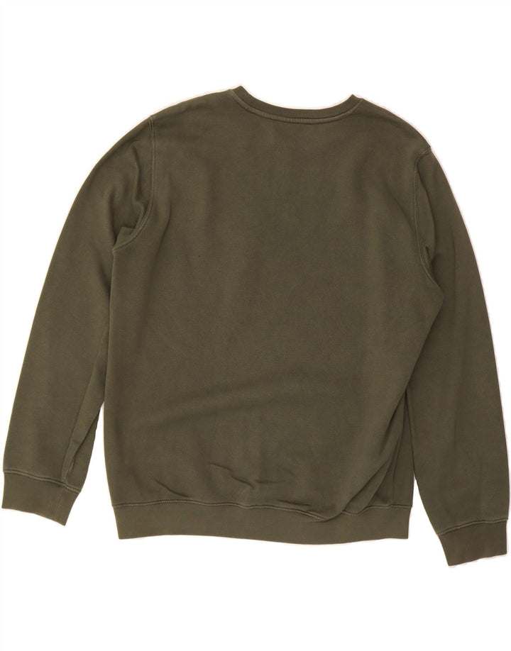 CHAMPION Mens Graphic Sweatshirt Jumper XL Khaki Cotton Vintage Champion and Second-Hand Champion from Messina Hembry 