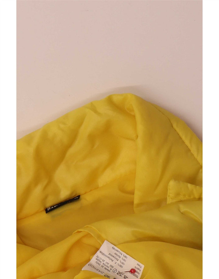 Vintage muška bomber jakna IT 48 Srednje žuti poliamid u boji