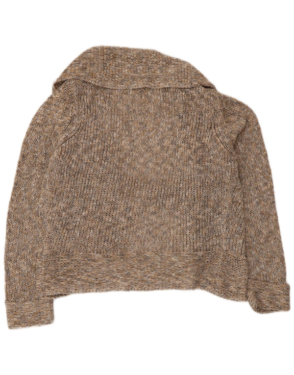 Marks & Spencer ženski kardigan džemper UK 12 Medium Beige Flected Acrylic