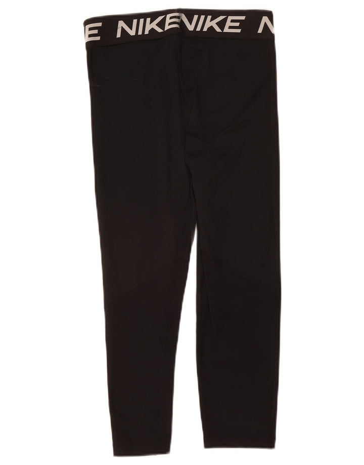 NIKE ženske Graphic Capri tajice UK 12 Srednje crni poliester