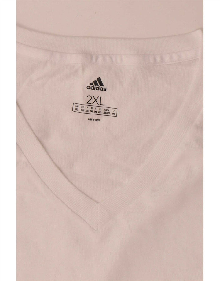 Adidas muška majica kratkih rukava 2XL bijeli pamuk