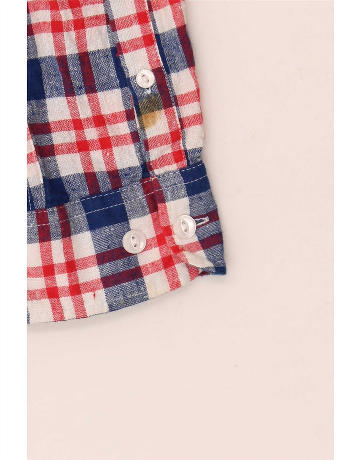 Tommy Hilfiger majica za dječake 15-16 godina, pamuk u plavom karu