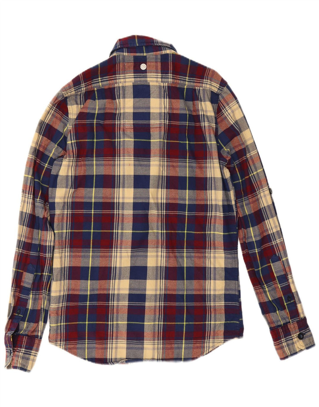 Superdry muška flanelska košulja, mali raznobojni karirani pamuk