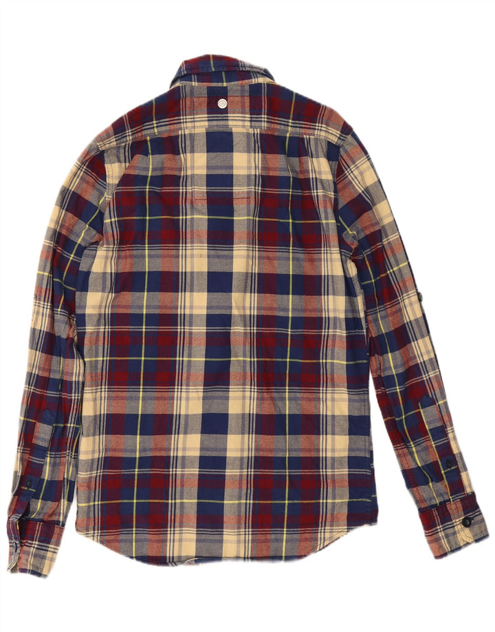 Superdry muška flanelska košulja, mali raznobojni karirani pamuk