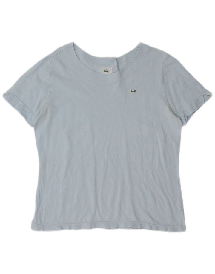Lacoste ženska majica kratkih rukava, veličina 48 XL, plavi pamuk