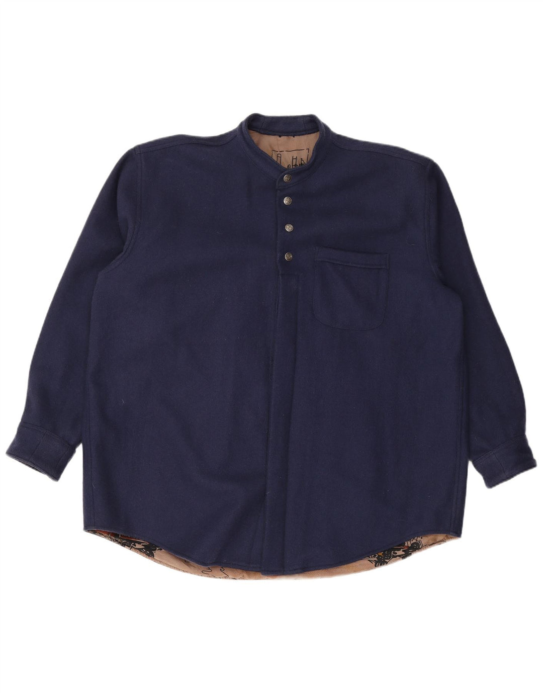 VINTAGE muški pulover košulja od flanela 2XL tamnoplava