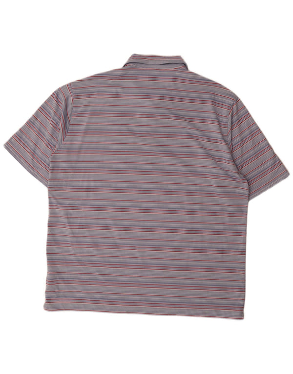 Nike muška polo majica UK 45/47 XL plavi prugasti poliester