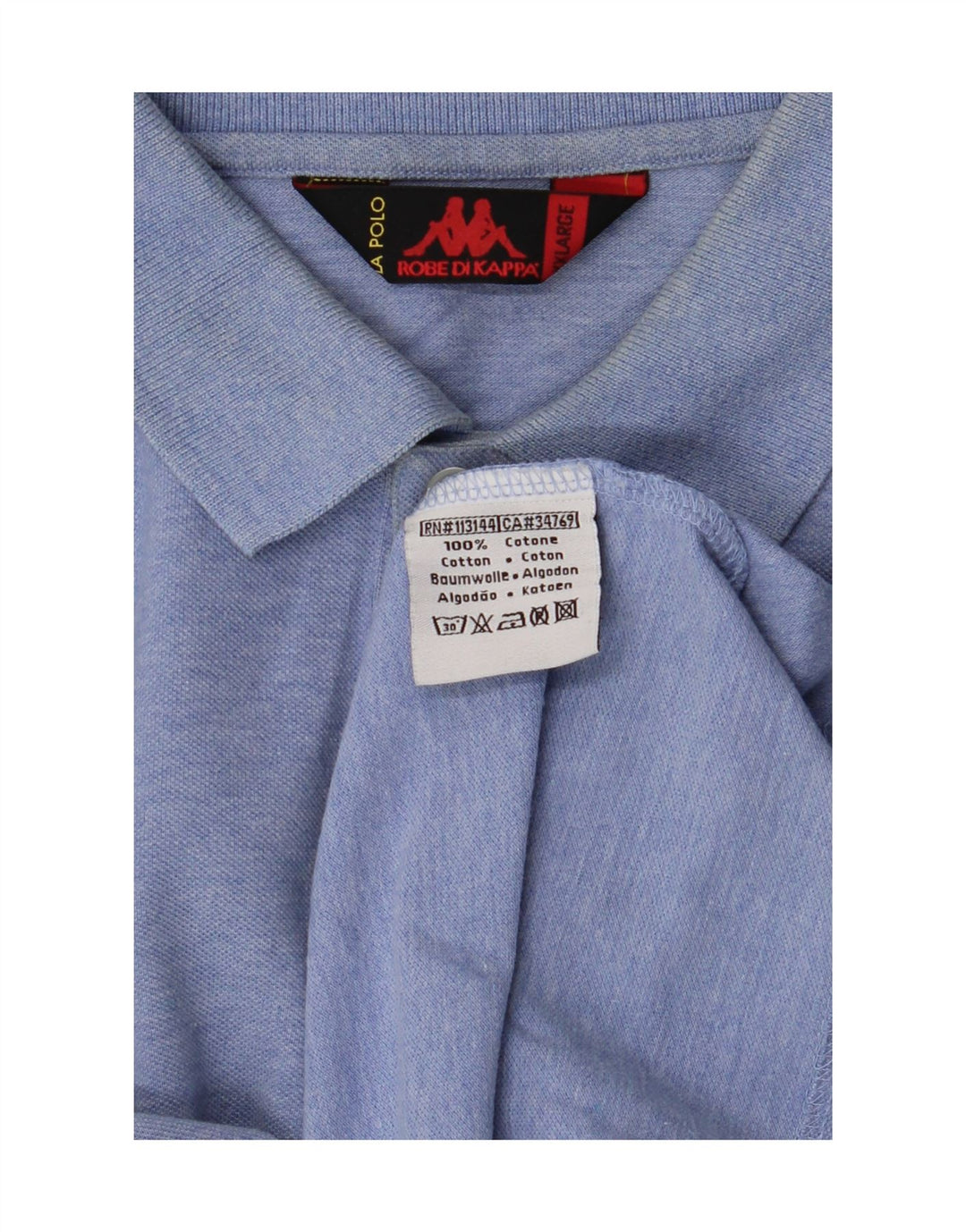 KAPPA muška polo majica dugih rukava velika plava pamuk