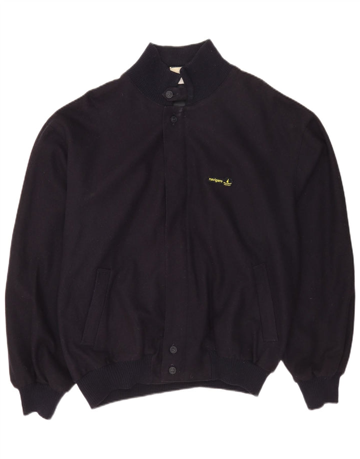 Navigare muška bomber jakna UK 40 Large tamnoplava vuna