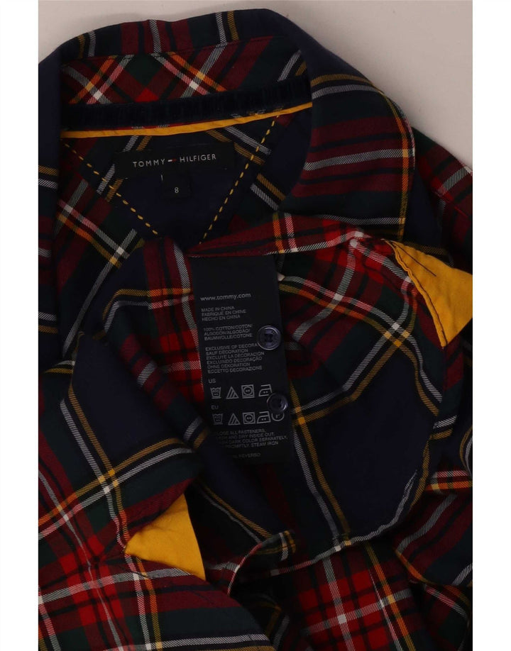 Tommy Hilfiger ženska košulja od flanela US 8 Srednje tamnoplava karirana pamuk