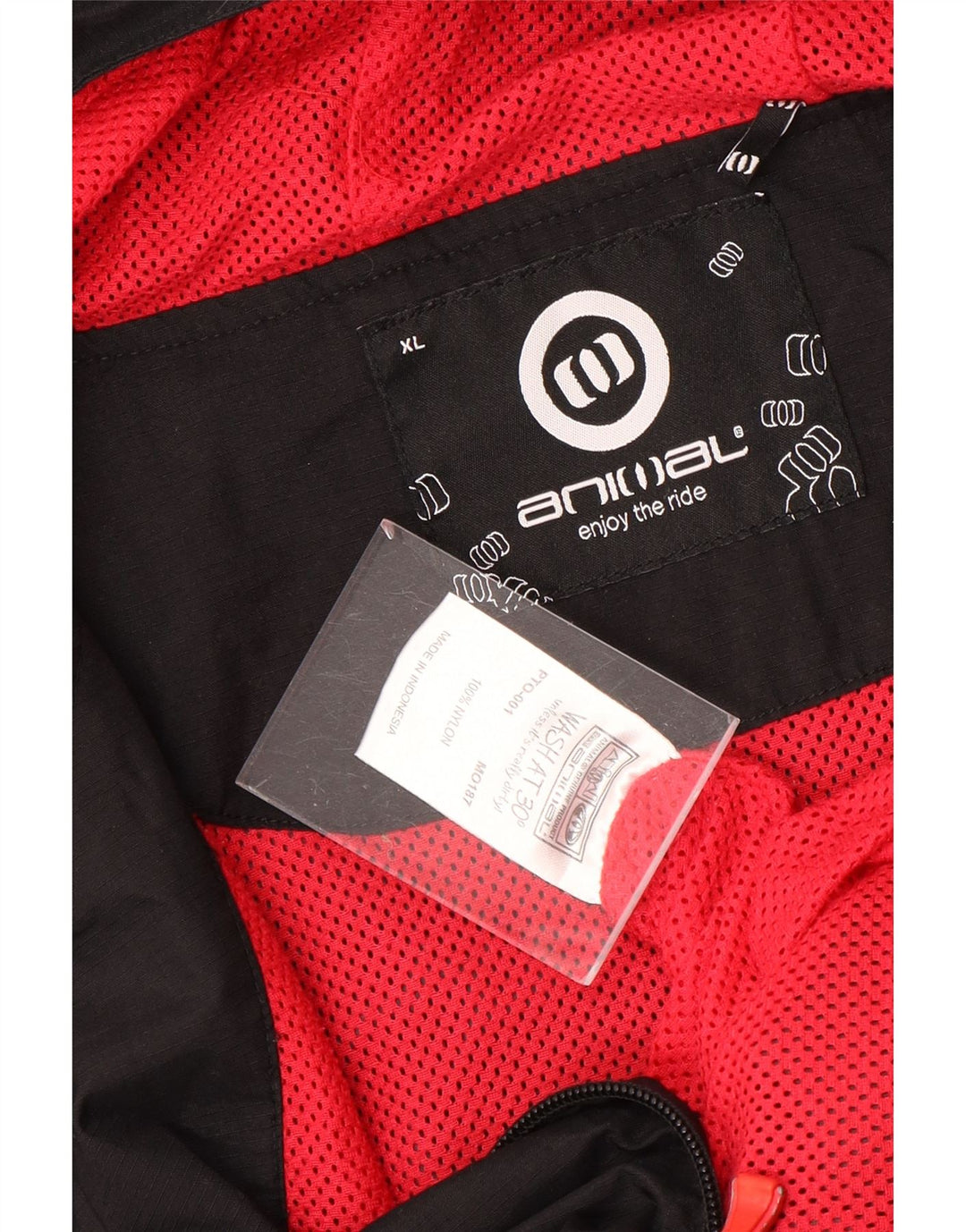 ANIMAL Muška kišna jakna s kapuljačom UK 42 XL crni najlon