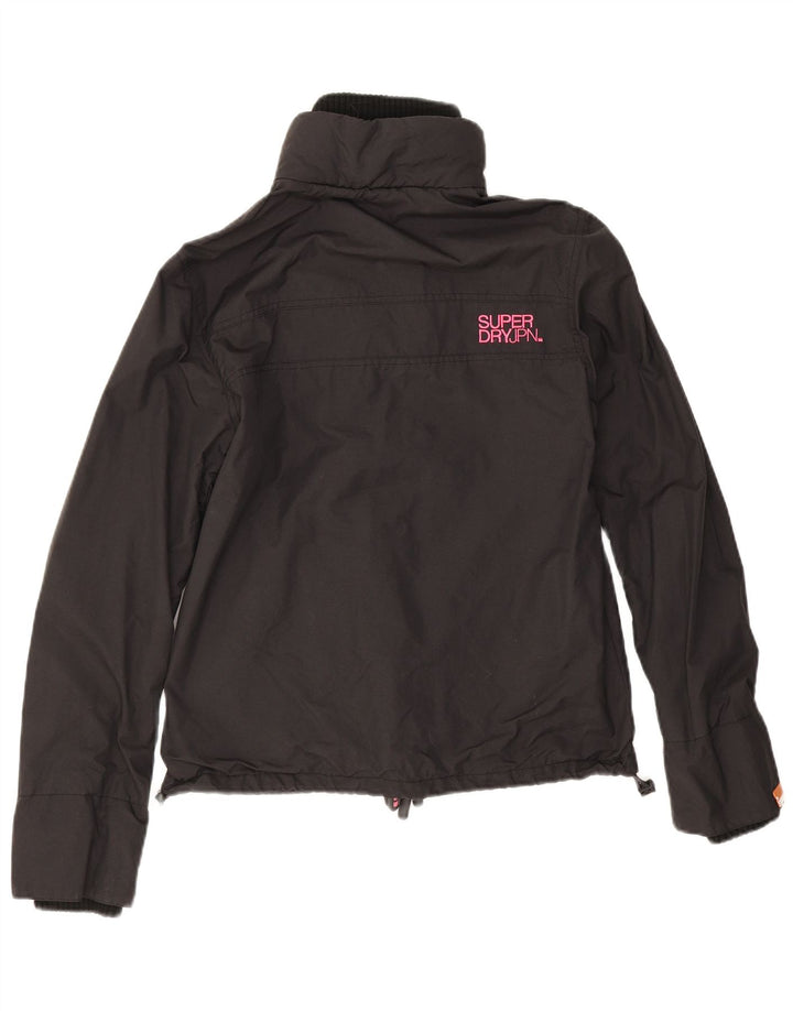 Superdry ženska bomber jakna UK 16 Veliki crni najlon
