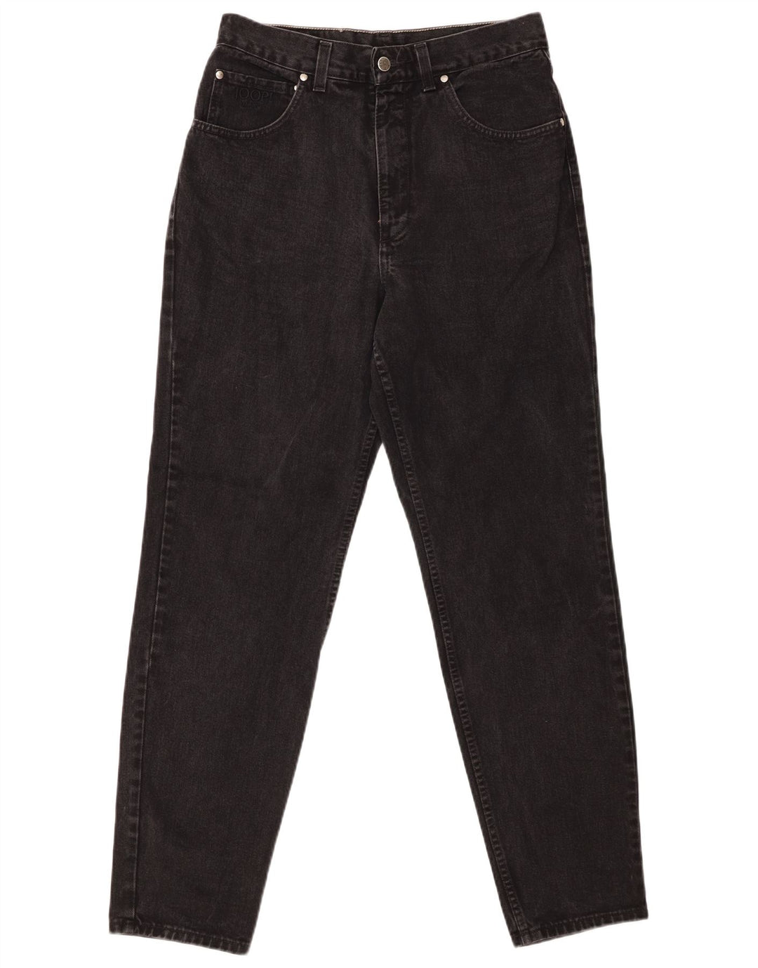 JOOP Ženske sužene traperice UK 12 srednje W30 L31 crni pamuk