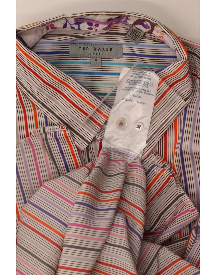 Muška košulja Ted Baker, veličina 5 XL, raznobojni prugasti pamuk