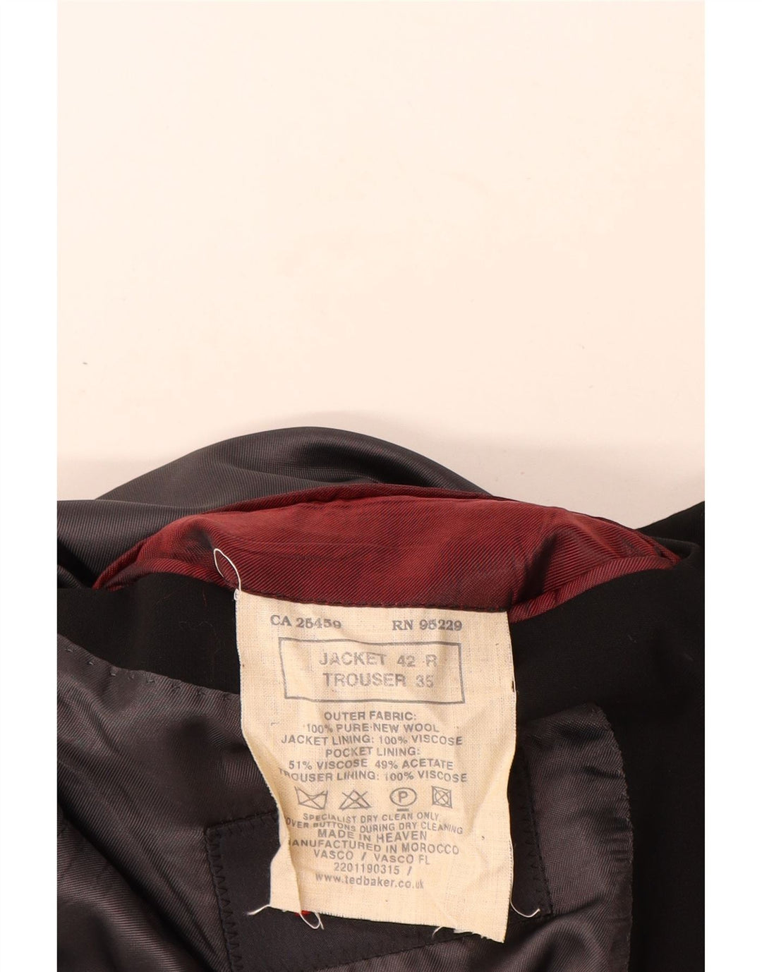 Ted Baker muška jakna s 3 gumba US 42 XL crna nova vuna
