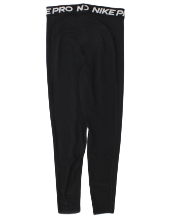 Nike Ženske Dri Fit Graphic Leggings UK 10 Male crne poliesterske