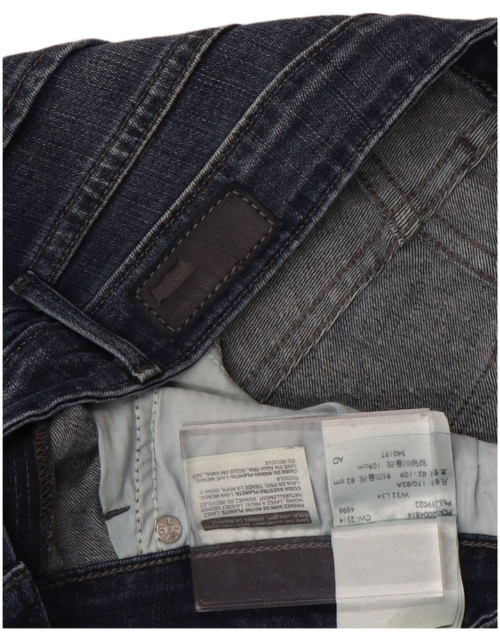 LEVI'S ženske demi curve uske traperice srednjeg rasta W32 L33 plavi pamuk