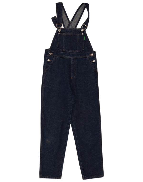 Benetton Girls Dungarees Slim Jeans 9-10 godina W28 L26 tamnoplavi pamuk