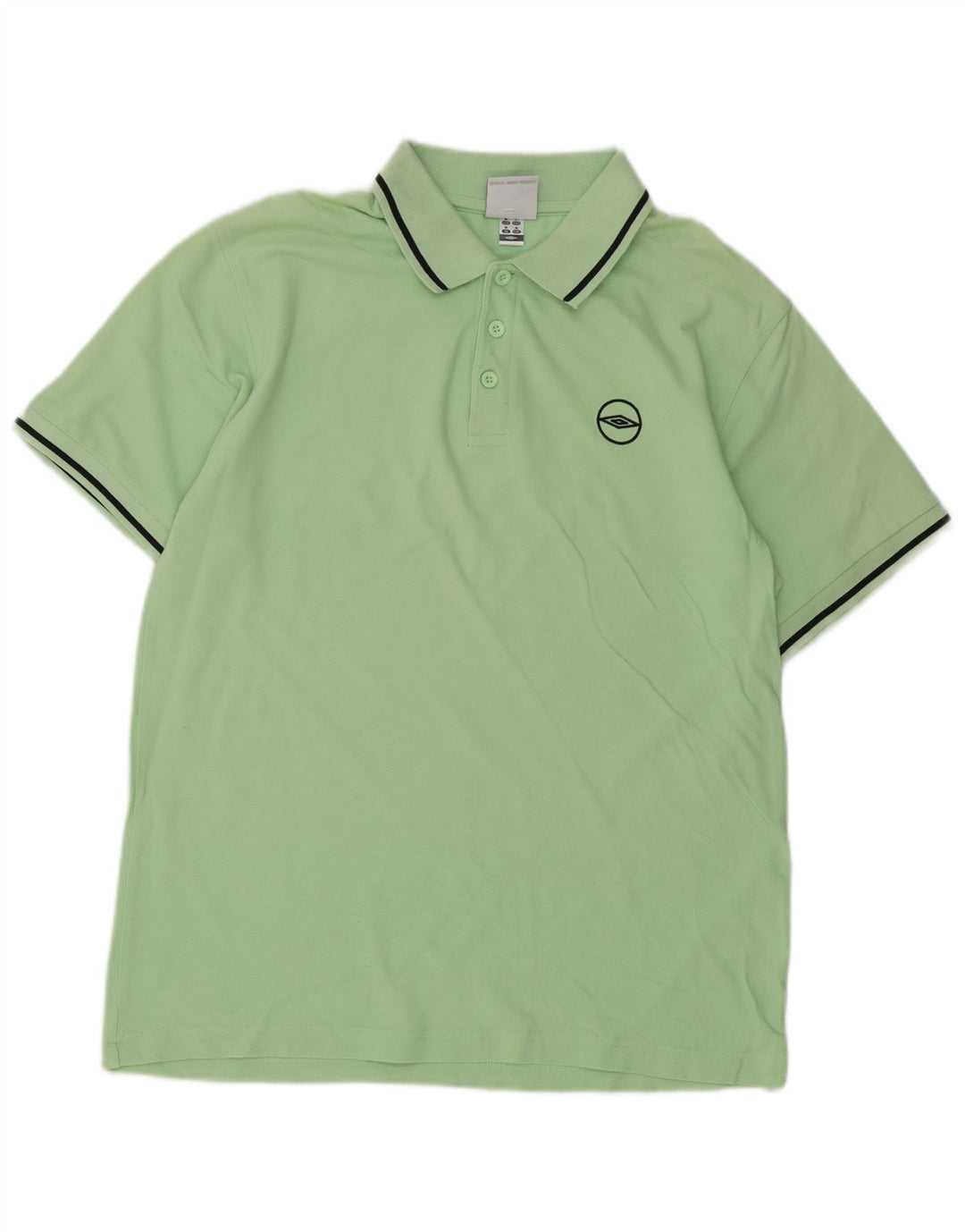 Umbro muška polo majica srednje zelene pruge, pamuk