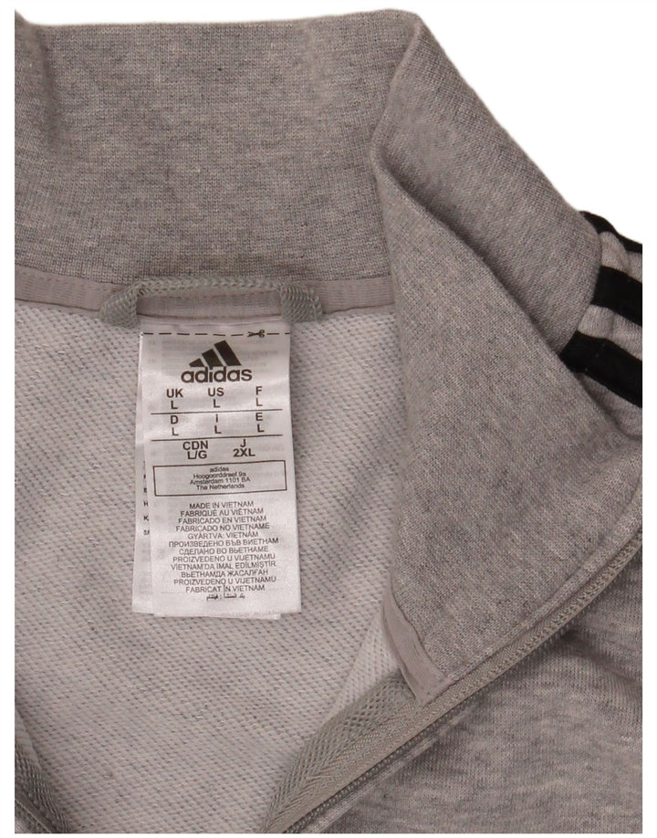 Adidas ženska gornja jakna od trenirke, veliki sivi flekasti pamuk