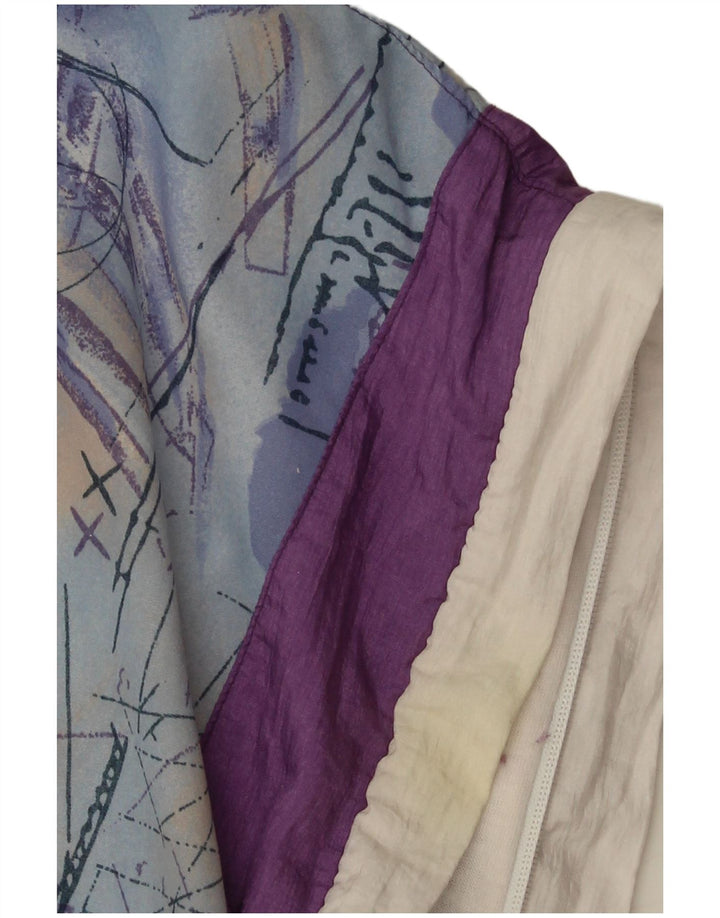 VINTAGE ženska gornja jakna trenirke UK 10 Mala bijela