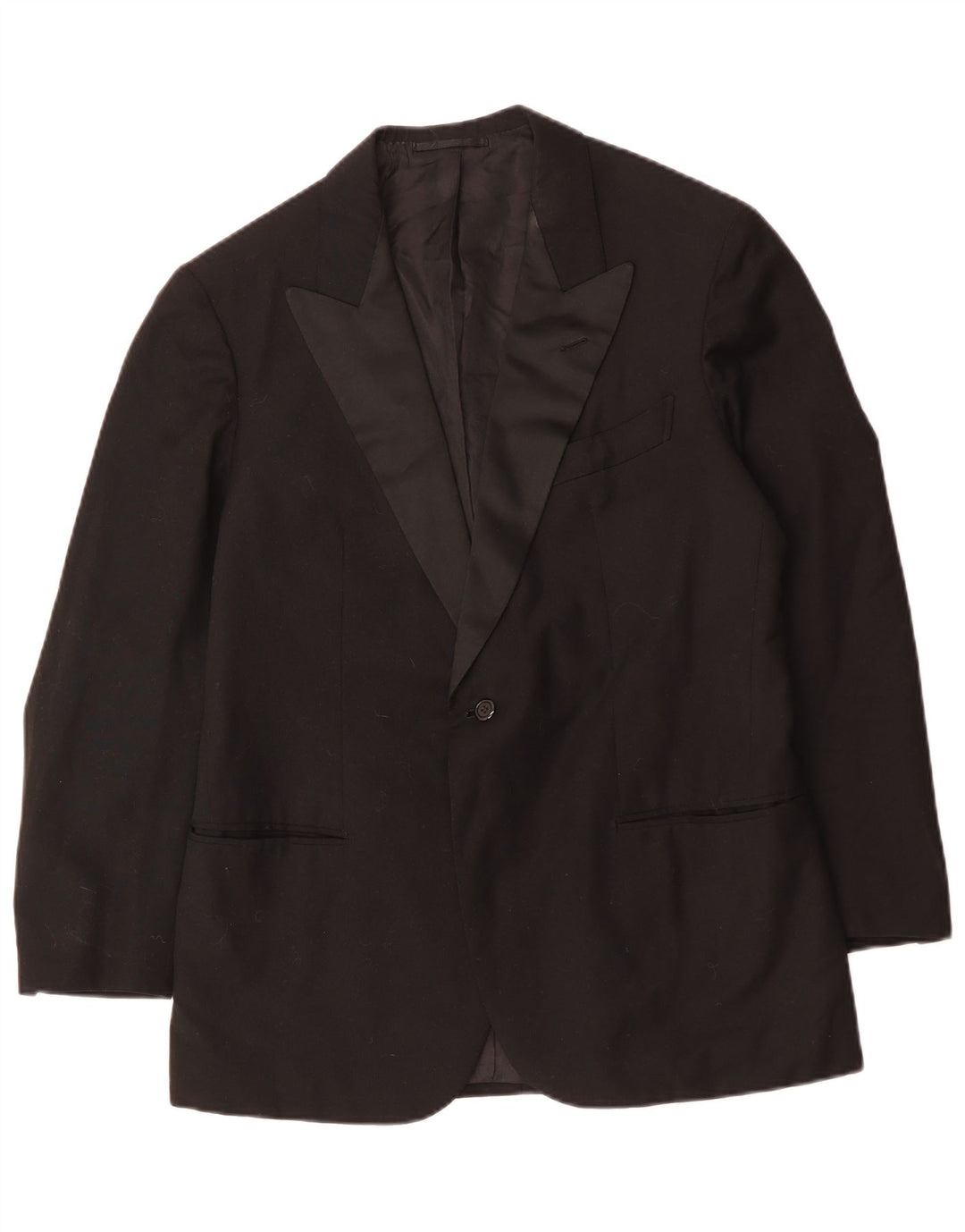 Vintage muški sako s jednim gumbom UK 38 Srednje crna