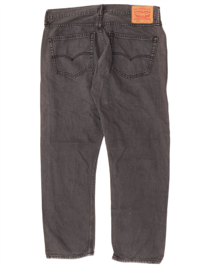 Levi's muške 508 ravne traperice W36 L27 sivi pamuk