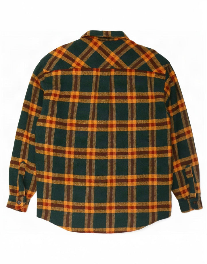 Roy Rogers Muška majica s flanelskom majicom s velikim zelenim karirama