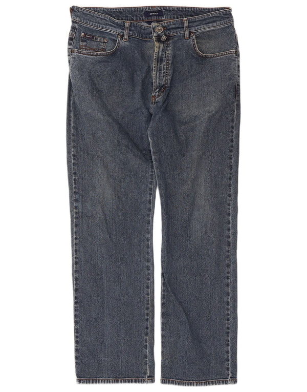Gant Mens Jason Regular Fit Straight Jeans W36 L30 tamnoplavi pamuk