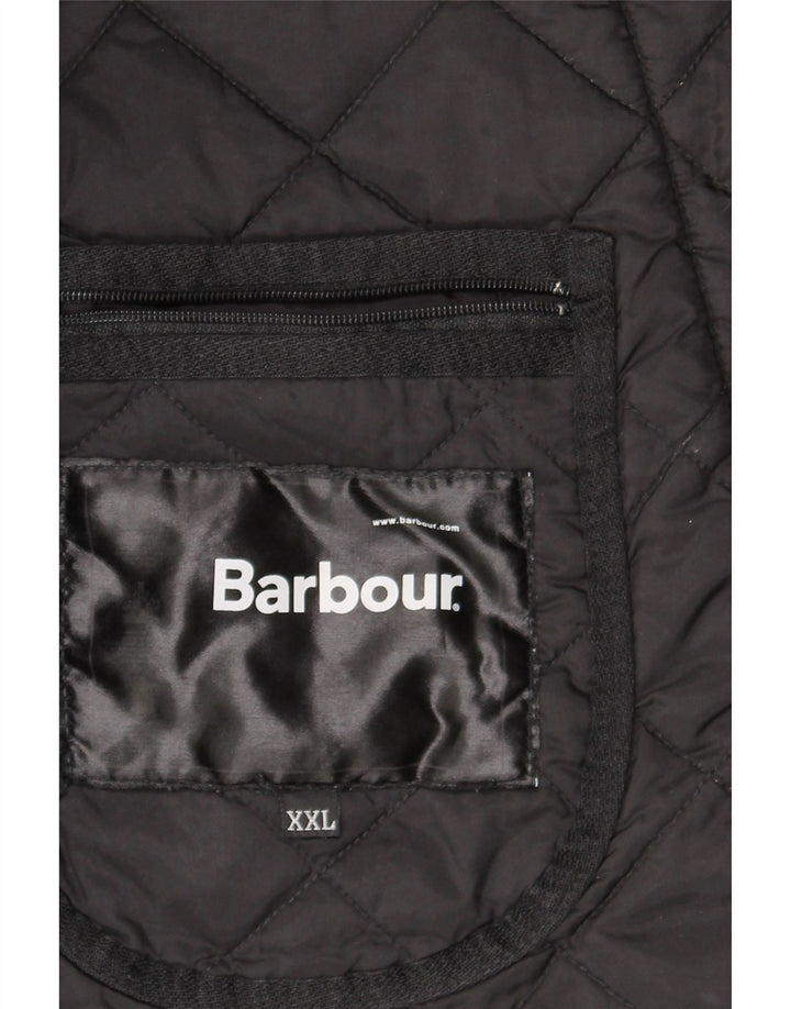 Barbour muška prošivena jakna UK 44 2XL crni poliamid