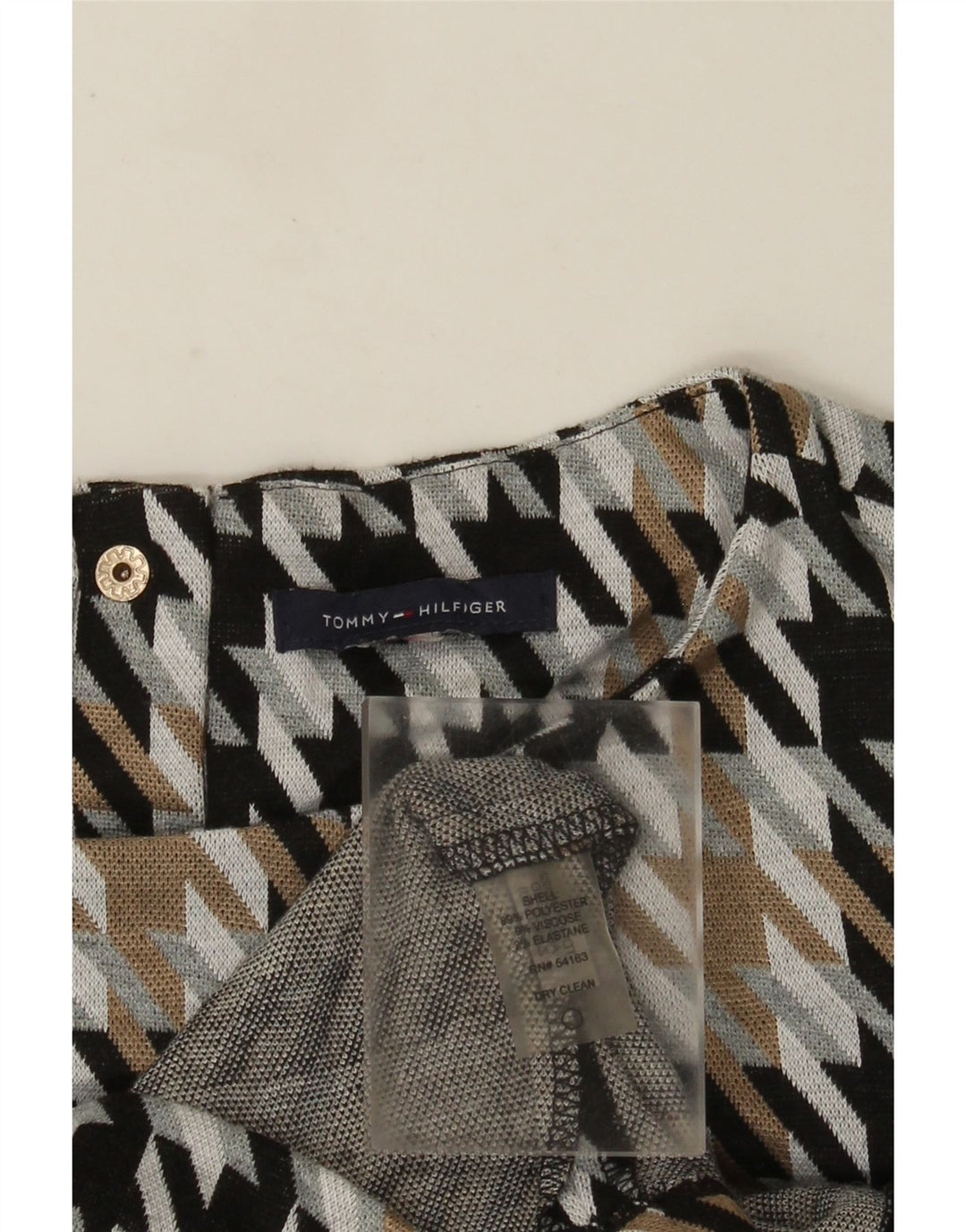 Tommy Hilfiger Ženska Shift haljina UK 12 srednje raznobojna houndstooth