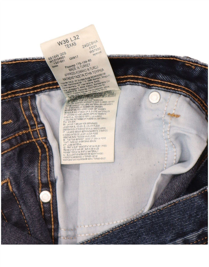 WRANGLER muške ravne traperice Texas W36 L32 tamnoplavi pamuk