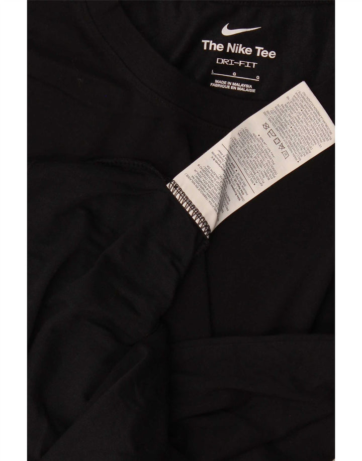 Nike Dri Fit majica kratkih rukava, veliki crni pamuk