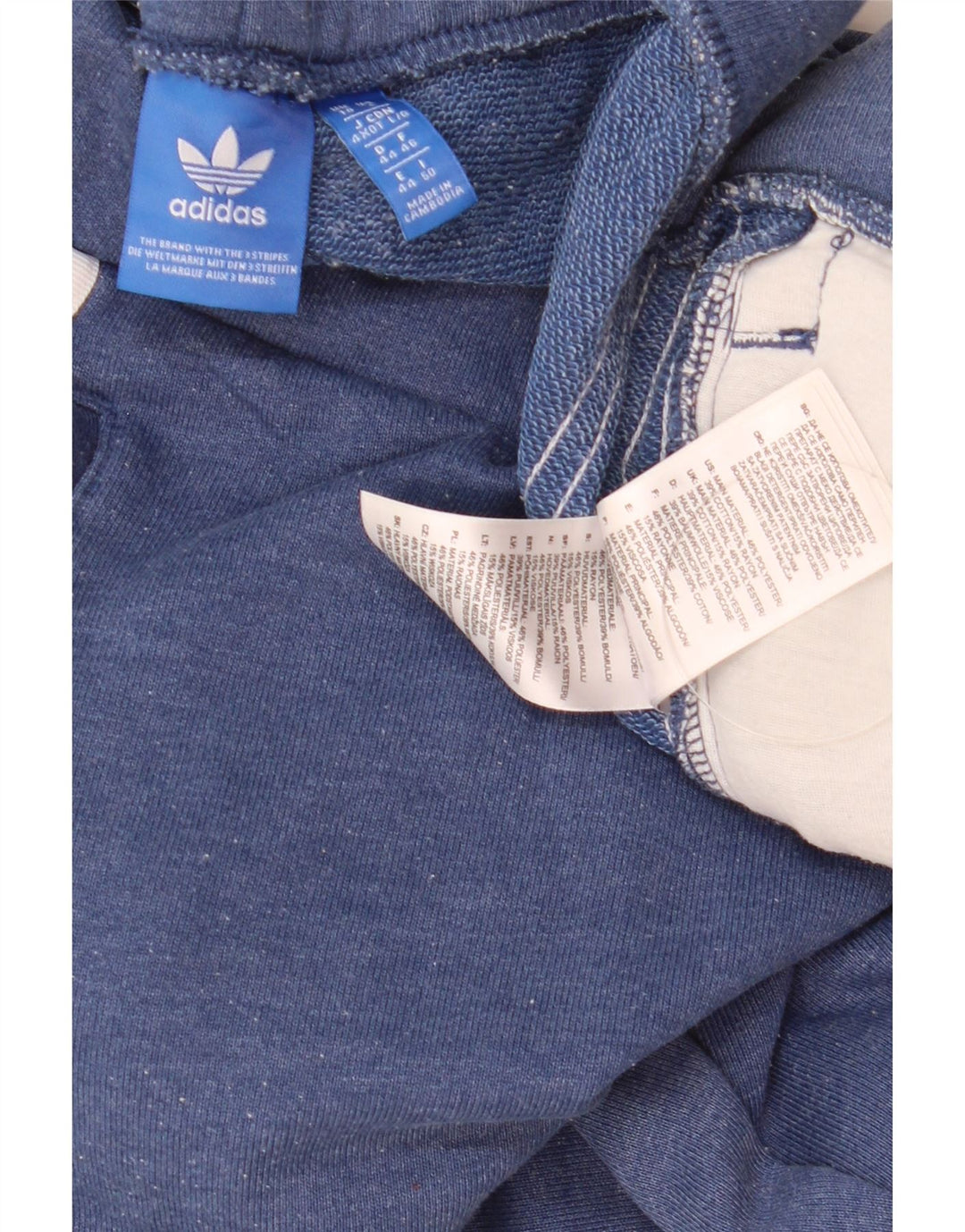 Adidas Ženske Capri Trenirke Hlače UK 16 Veliki plavi poliester