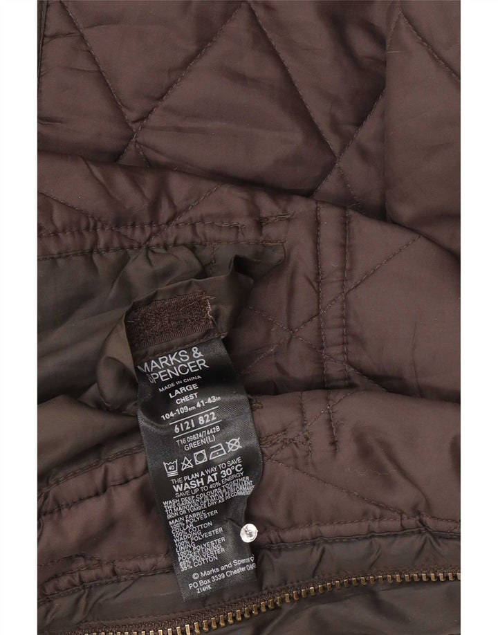 Marks & Spencer muška prošivena jakna Blue Harbor UK 40 velika zelena