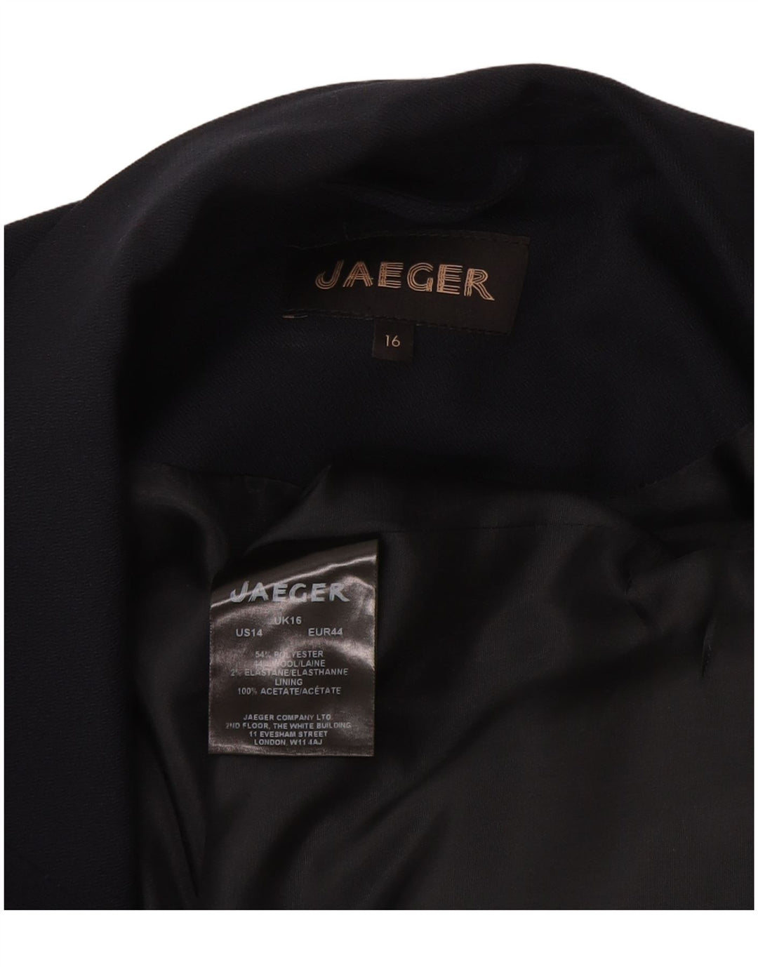 Jaeger ženska dugačka jakna bez rukava UK 16 velika tamnoplava