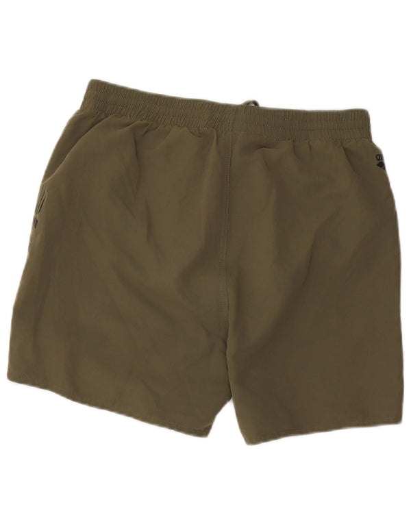 Arena Mens Graphic Sport Shorts Medium Khaki Polyester
