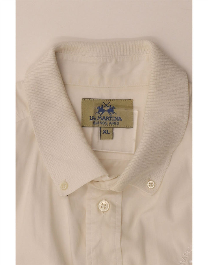 LA MARTINA Muška pulover majica kratkih rukava Buenos Aires XL Bijela