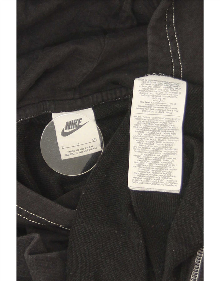 Nike muška velika majica s kapuljačom, mali crni pamuk